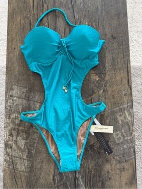 Cia Maritima Teal One-Piece Swimsuit